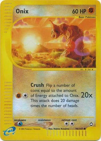 Onix #98 — Aquapolis (Reverse Holo)