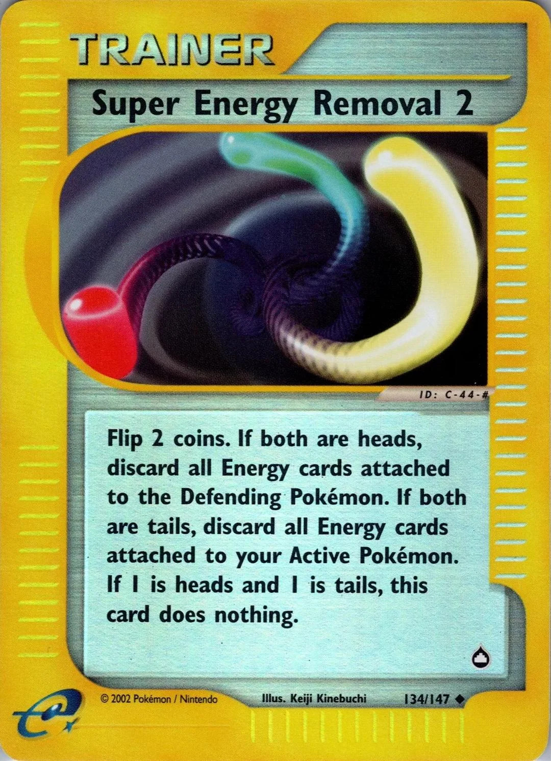 Super Energy Removal 2 #134 — Aquapolis (Reverse Holo)
