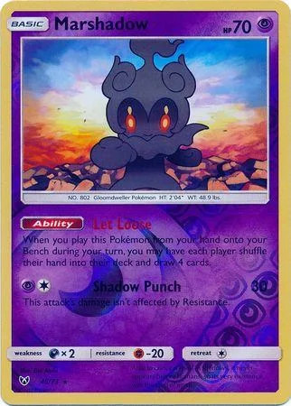 Marshadow #45 — Leggende Iridescenti (Reverse Holo)
