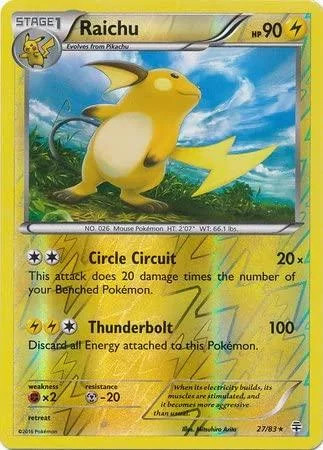 Raichu #27 — Generationen (Reverse Holo)