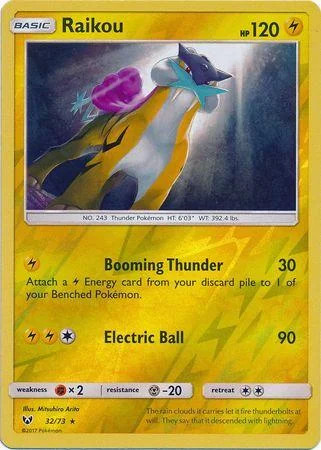 Raikou #32 — Leggende Iridescenti (Reverse Holo)