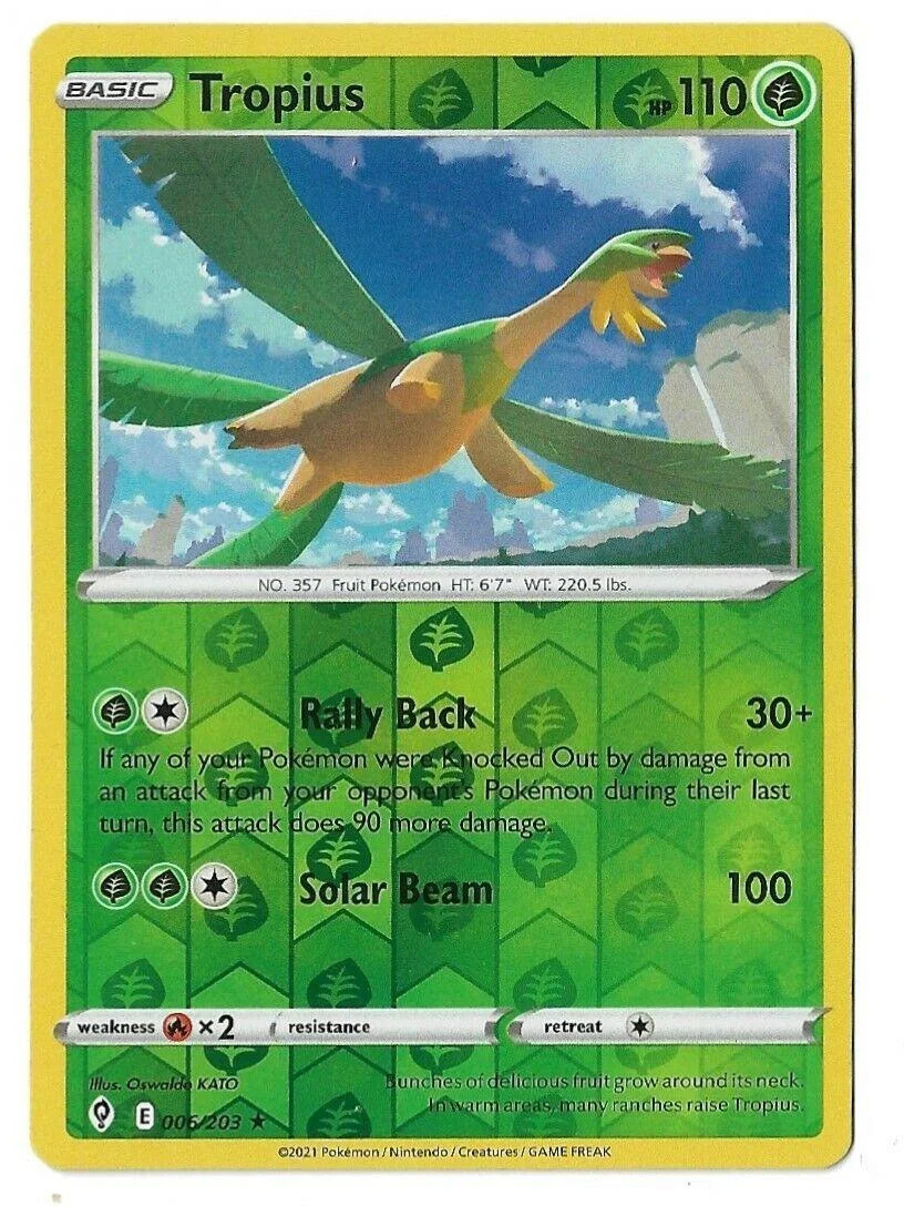 Tropius #006 — Evolving Skies (Reverse Holo)