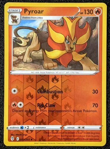 Pyroar #023 — Evoluzioni Eteree (Reverse Holo)