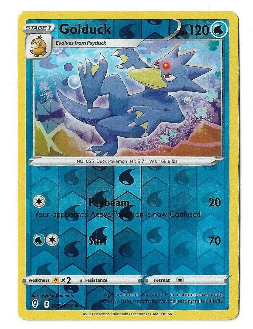 Golduck #025 — Céus em Evolução (Reverse Holo)