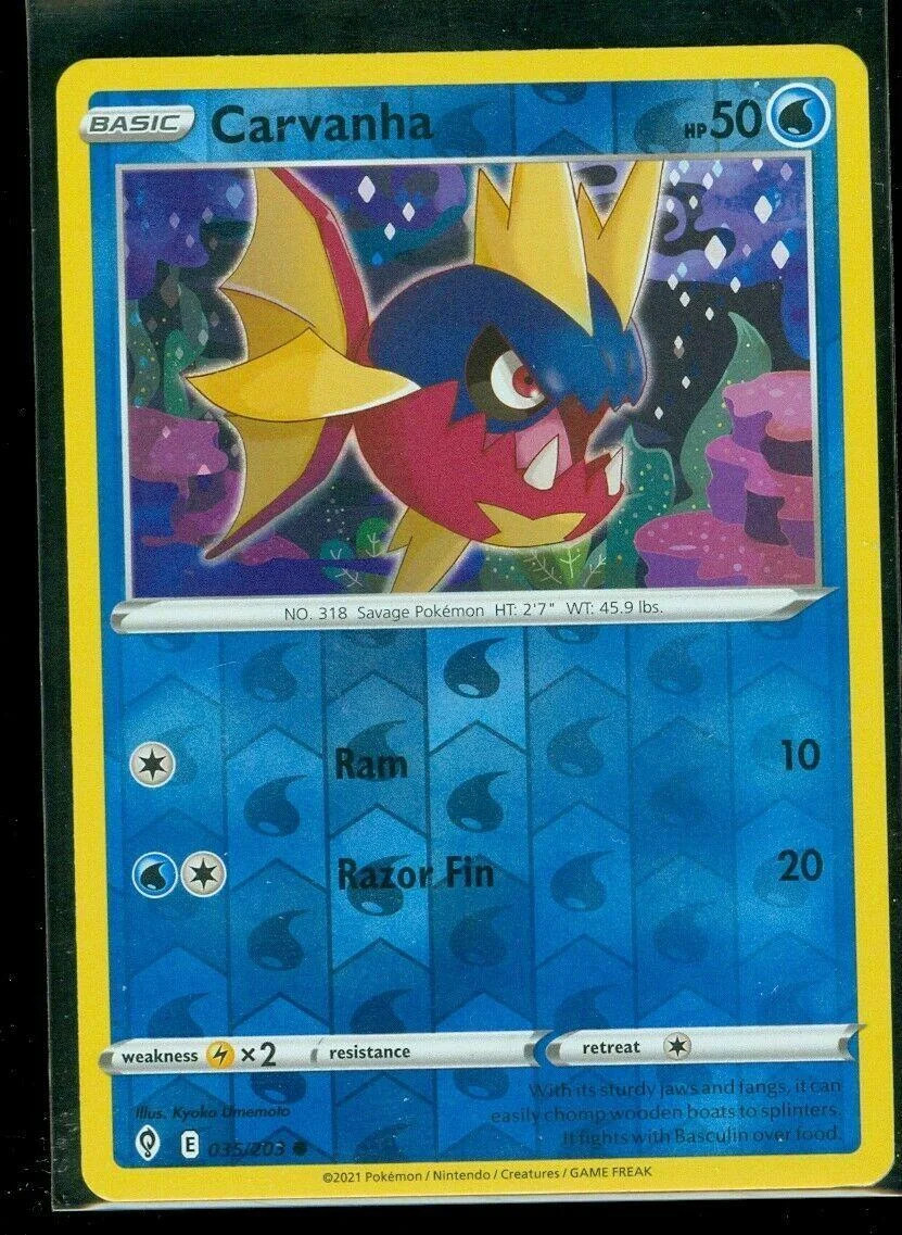 Carvanha #035 — Evoluzioni Eteree (Reverse Holo)
