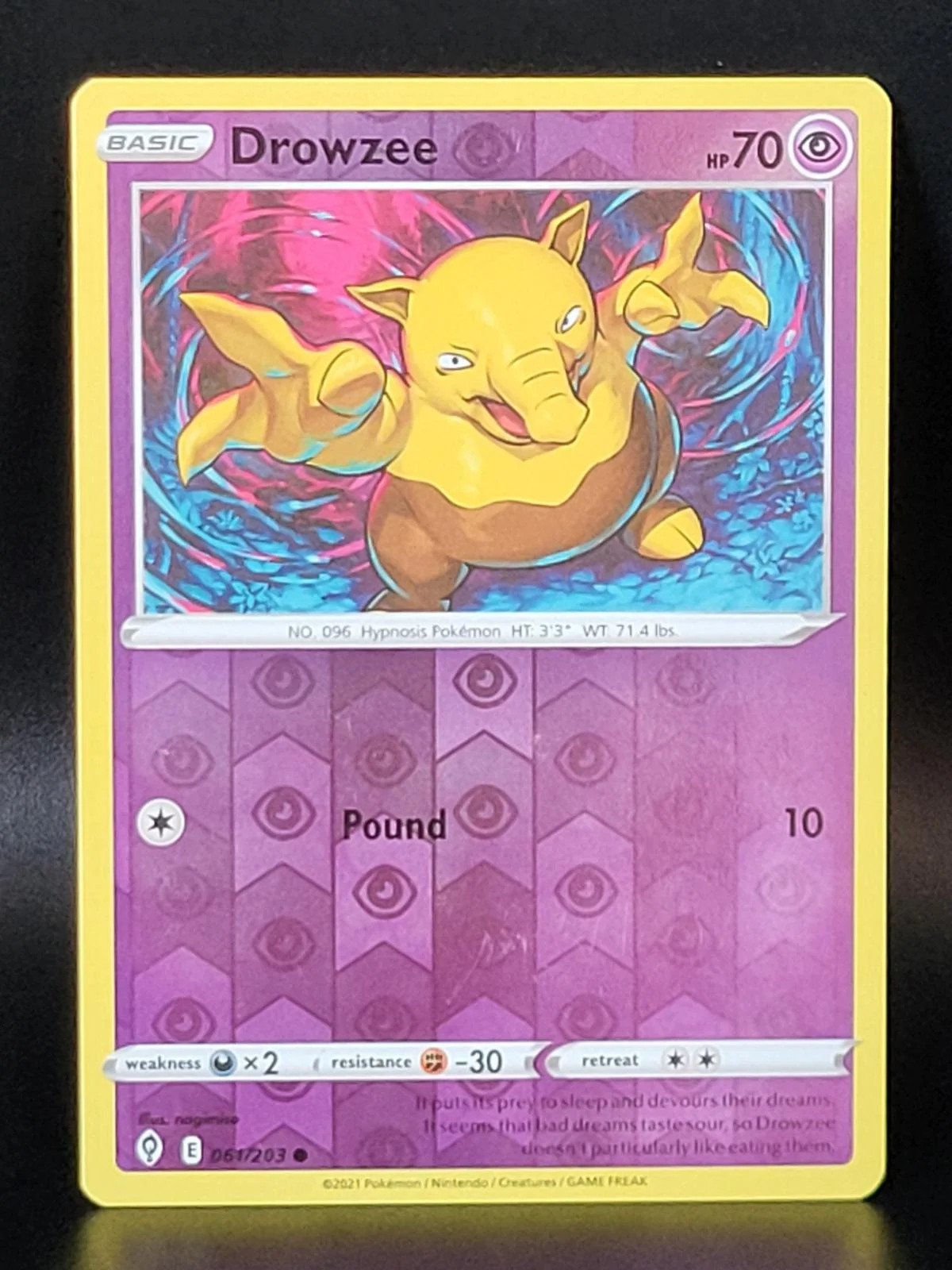 Drowzee #061 — Cielos Evolutivos (Reverse Holo)