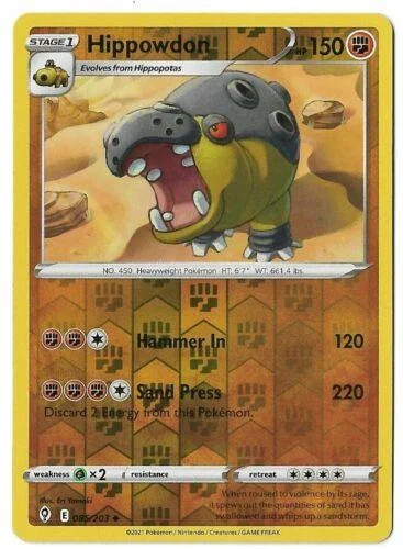 Hippowdon #085 — Evoluzioni Eteree (Reverse Holo)