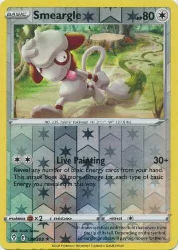 Smeargle #128 — Evoluzioni Eteree (Reverse Holo)