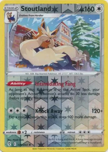 Stoutland #135 — Evolving Skies (Reverse Holo)