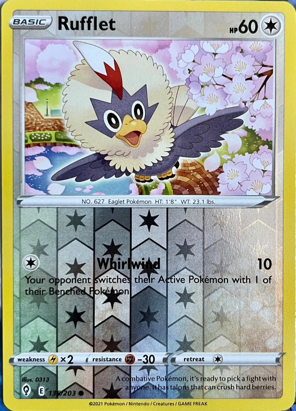 Rufflet #136 — Cielos Evolutivos (Reverse Holo)