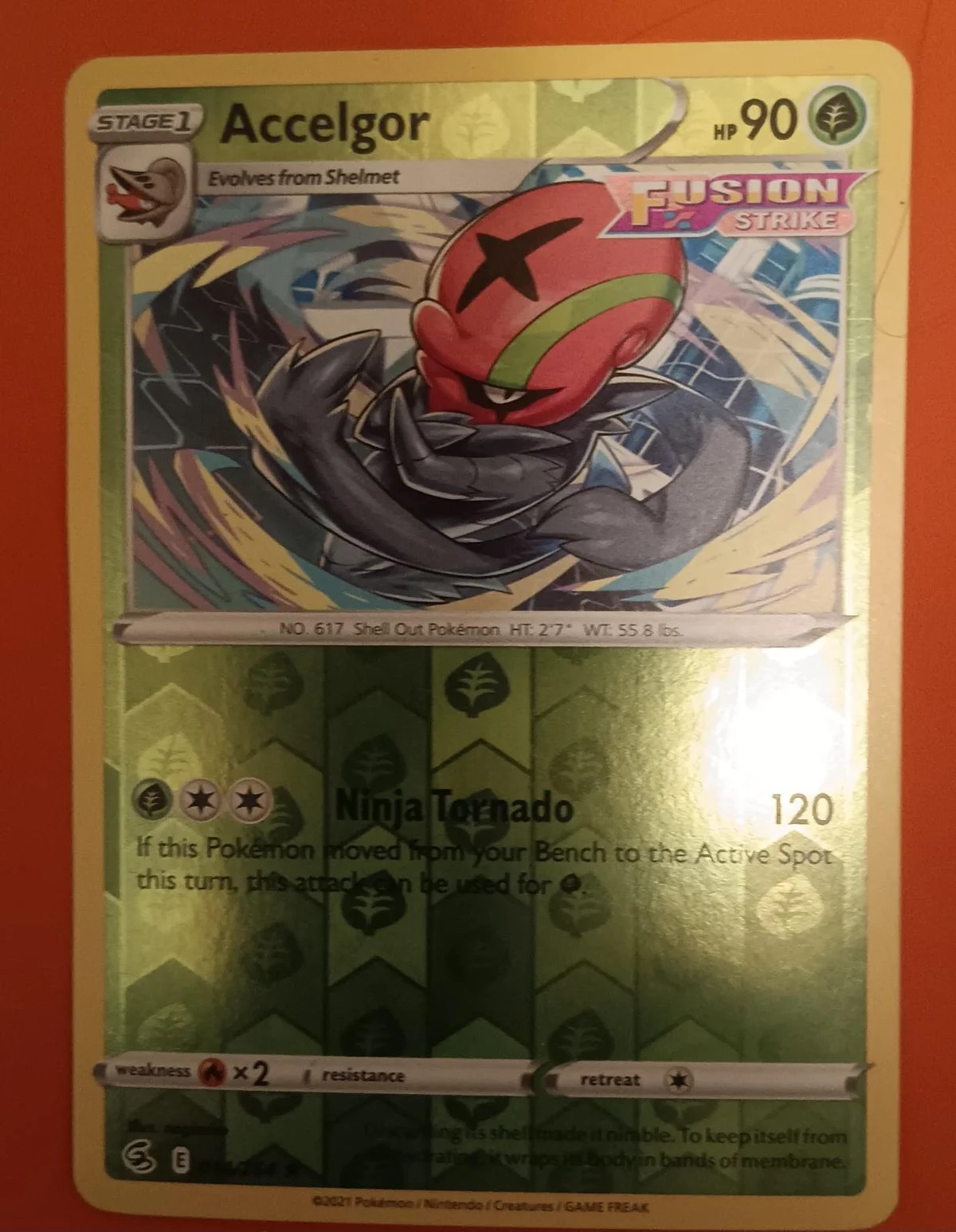 Accelgor #014 — Golpe Fusión (Reverse Holo)