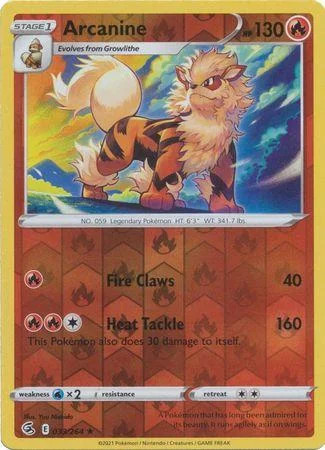 Arcanine #033 — Colpo Fusione (Reverse Holo)