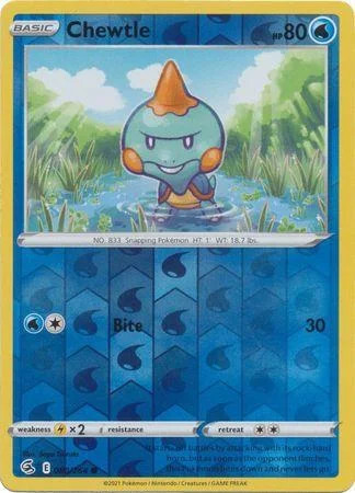 Chewtle #080 — Colpo Fusione (Reverse Holo)
