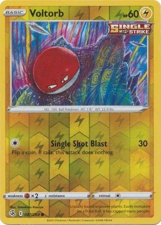 Voltorb #087 — Golpe Fusão (Reverse Holo)