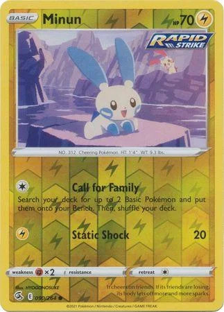 Minun #090 — Fusionsangriff (Reverse Holo)