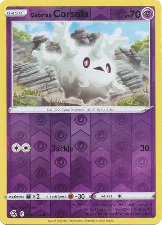 Corsola de Galar #117 — Golpe Fusão (Reverse Holo)