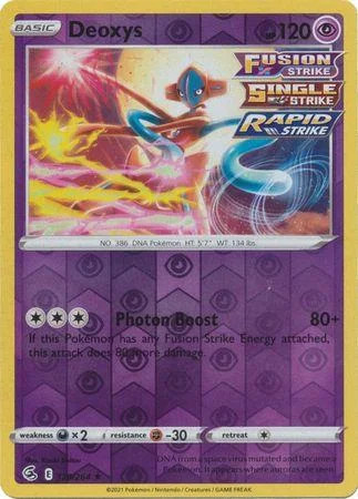 Deoxys #120 — Golpe Fusión (Reverse Holo)