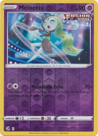 Meloetta #124 — Golpe Fusión (Reverse Holo)