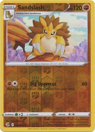 Sandslash #132 — Golpe Fusión (Reverse Holo)
