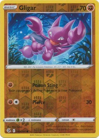 Gligar #140 — Colpo Fusione (Reverse Holo)