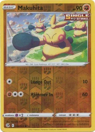 Makuhita #142 — Fusionsangriff (Reverse Holo)
