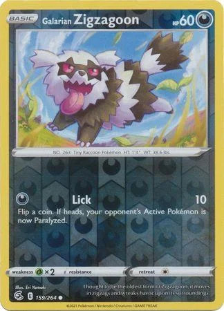 Galar-Zigzachs #159 — Fusionsangriff (Reverse Holo)