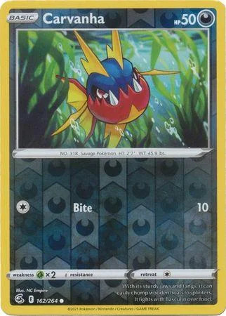 Carvanha #162 — Golpe Fusão (Reverse Holo)