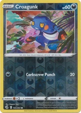 Croagunk #165 — Golpe Fusión (Reverse Holo)