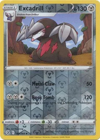 Excadrill #183 — Golpe Fusión (Reverse Holo)