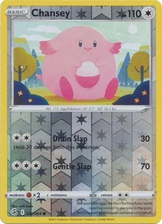 Chansey #202 — Golpe Fusão (Reverse Holo)