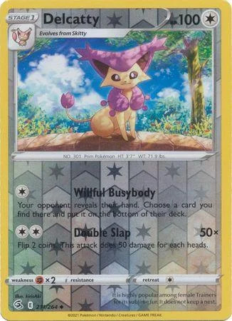 Delcatty #211 — Golpe Fusión (Reverse Holo)