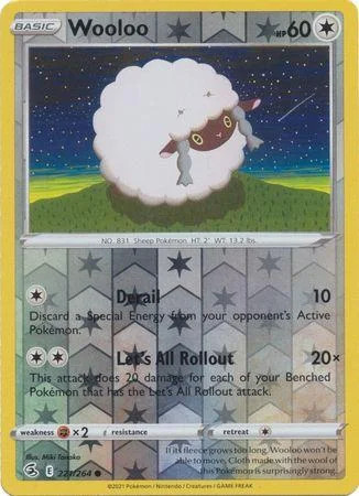 Wooloo #221 — Golpe Fusión (Reverse Holo)