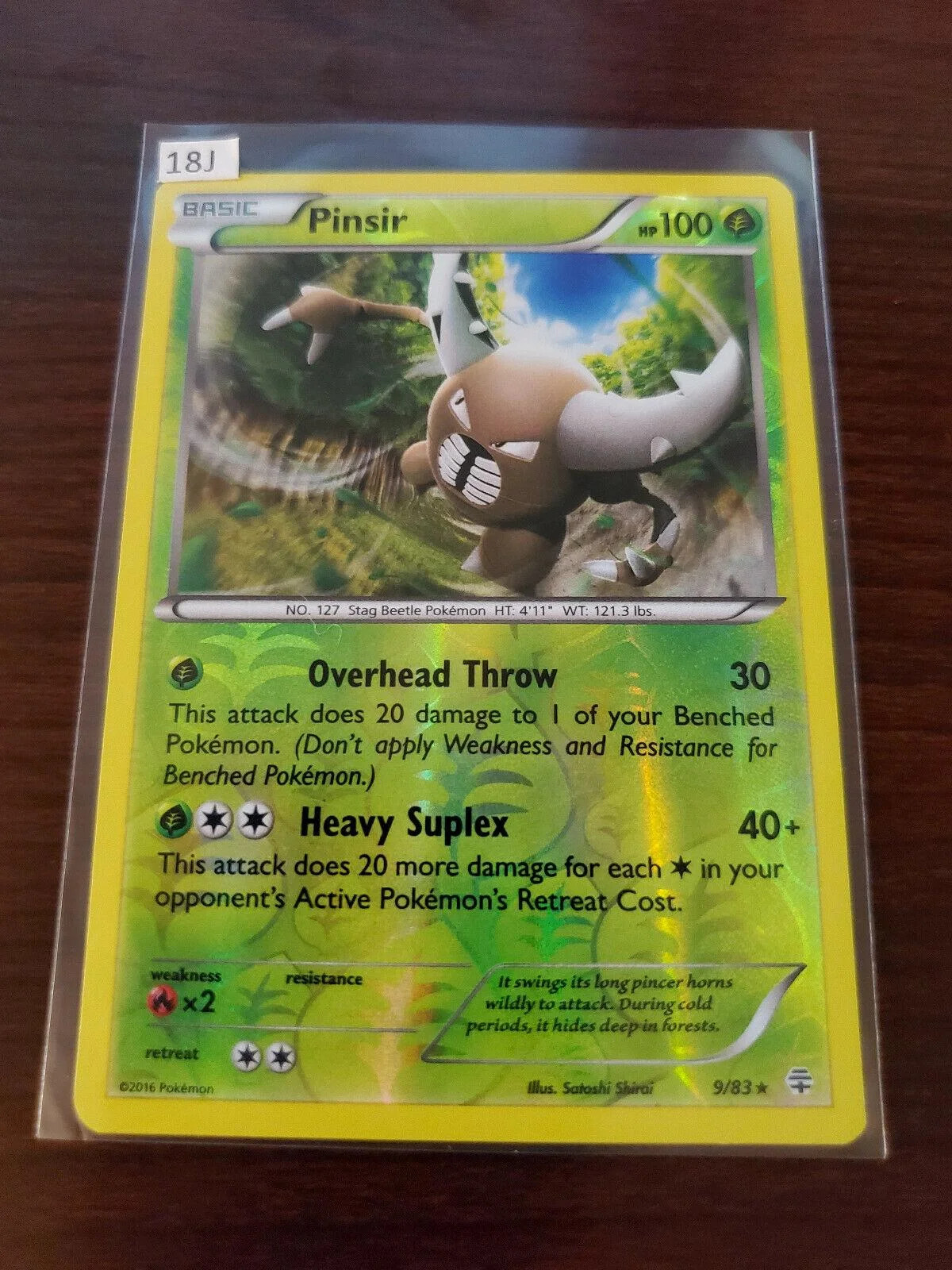 Pinsir #9 — Generazioni (Reverse Holo)