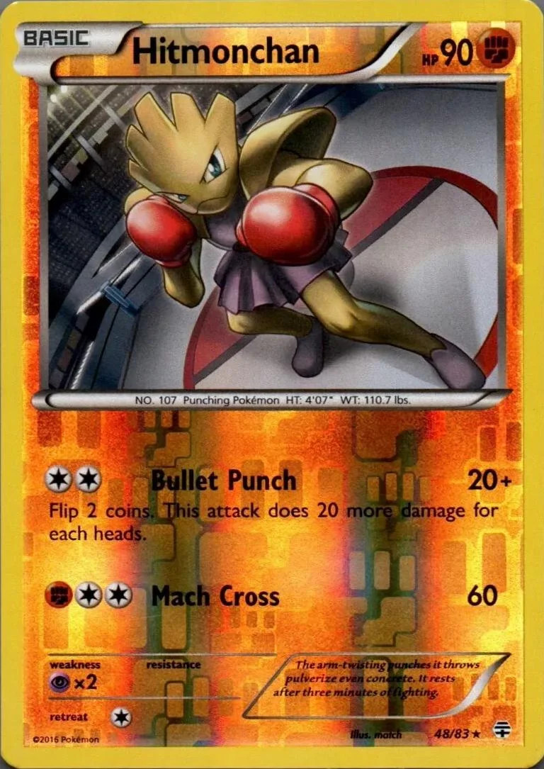 Hitmonchan #48 — Gerações (Reverse Holo)