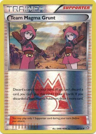 Team Magma Grunt #30 — Double Crisis (Reverse Holo)