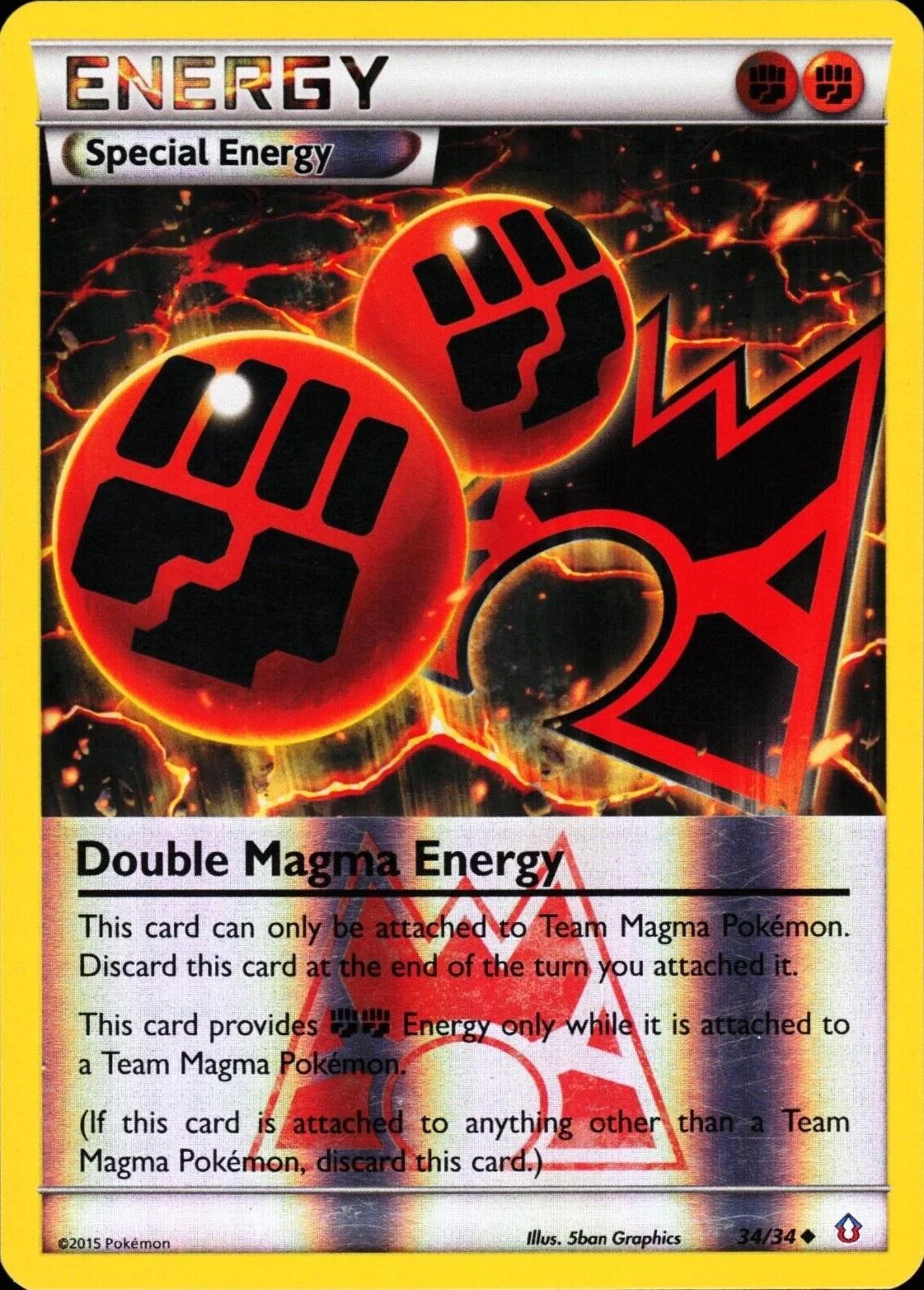 Energia Magma Dupla #34 — Crise Dupla (Reverse Holo)