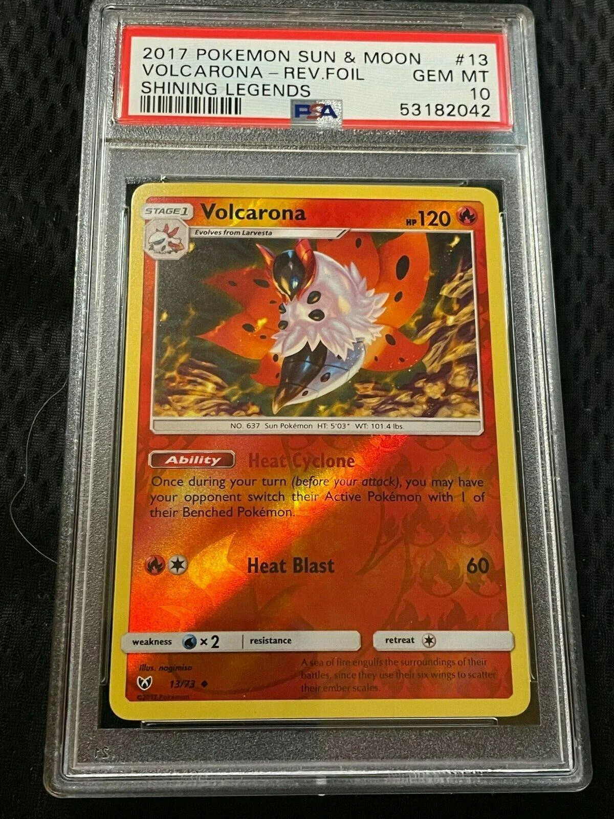 Volcarona #13 — Lendas Luminescentes (Reverse Holo)