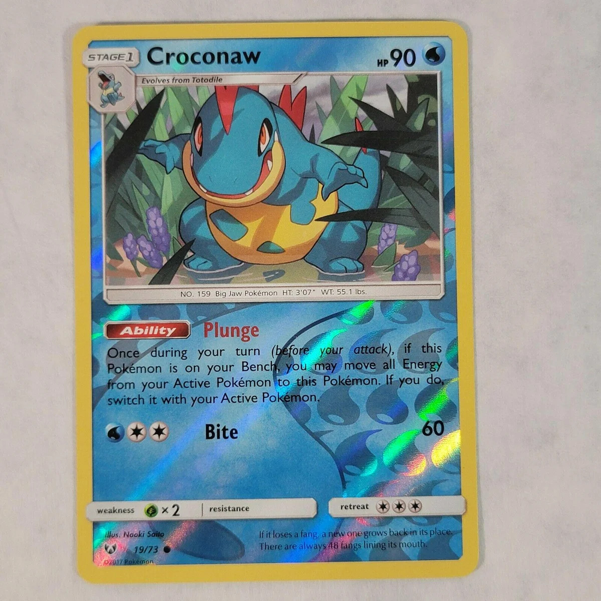 Croconaw #19 — Leyendas Luminosas (Reverse Holo)