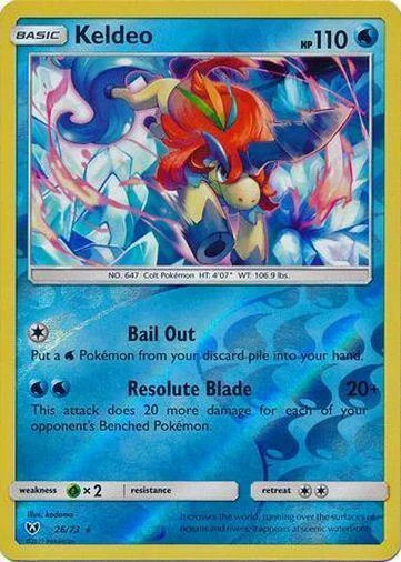 Keldeo #26 — Leggende Iridescenti (Reverse Holo)