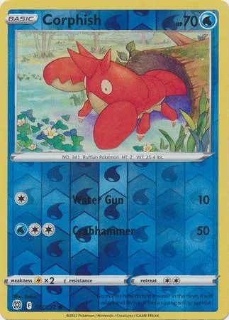 Corphish #032 — Astros Brillantes (Reverse Holo)