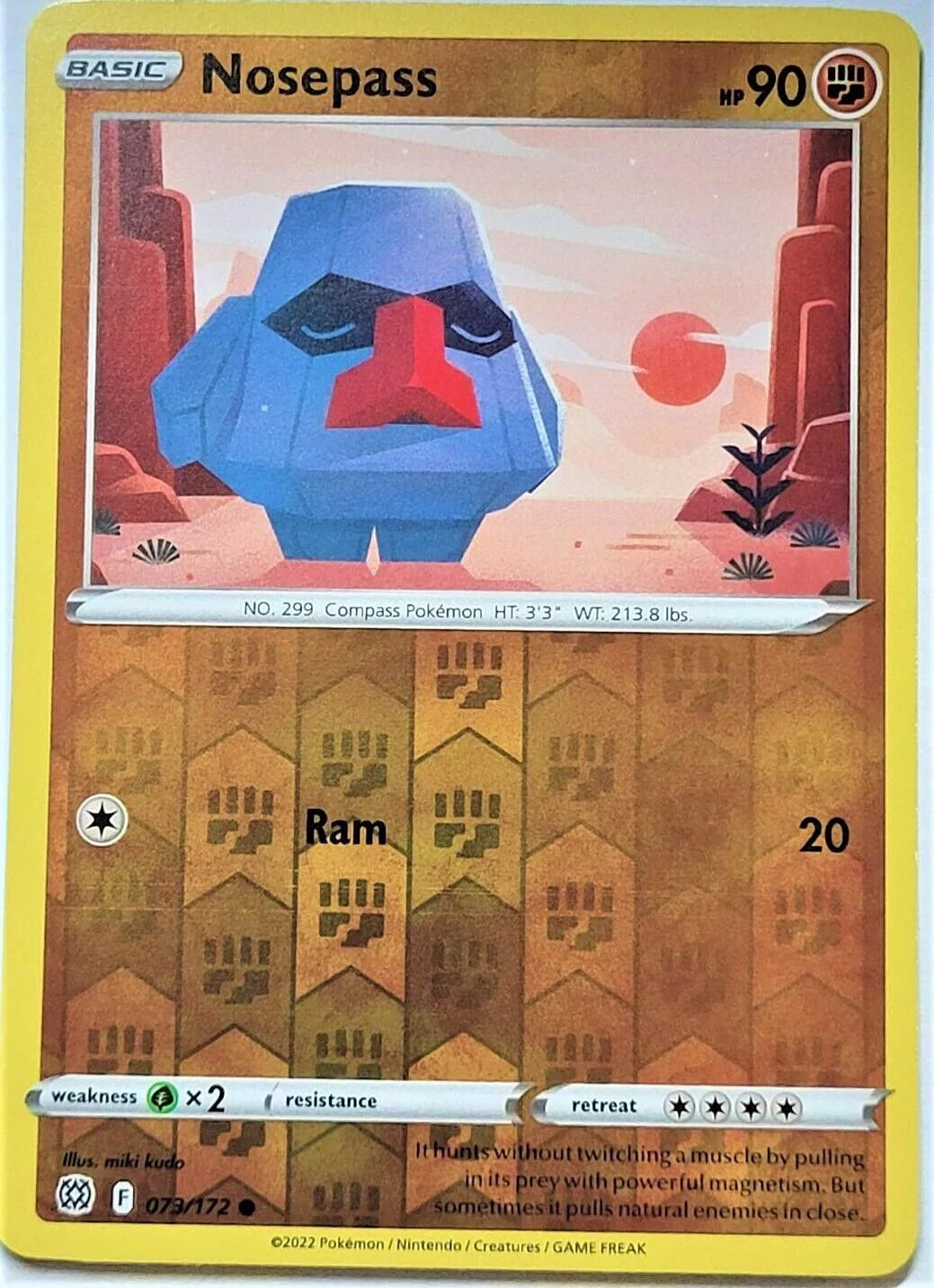 Nosepass #073 — Astros Brillantes (Reverse Holo)