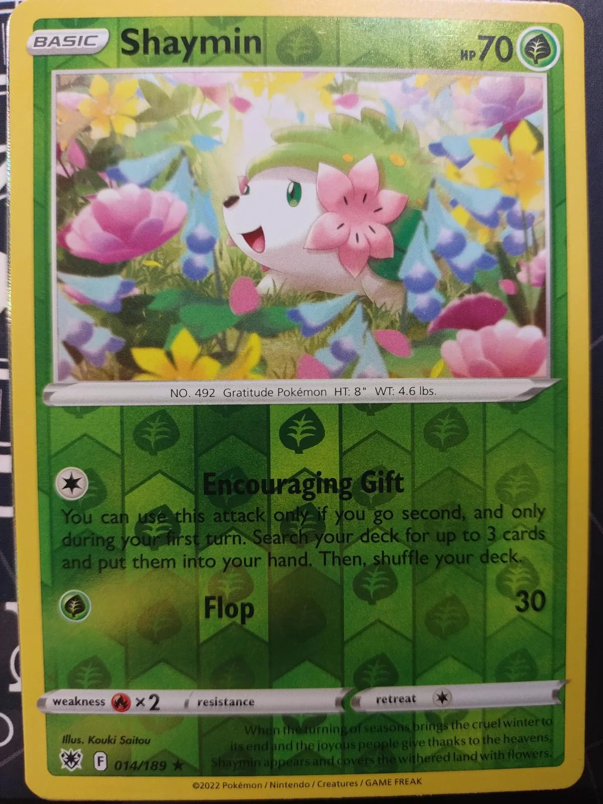 Shaymin #014 — Astralglanz (Reverse Holo)