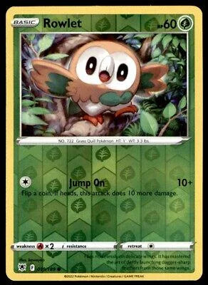 Rowlet #019 — Lucentezza Siderale (Reverse Holo)