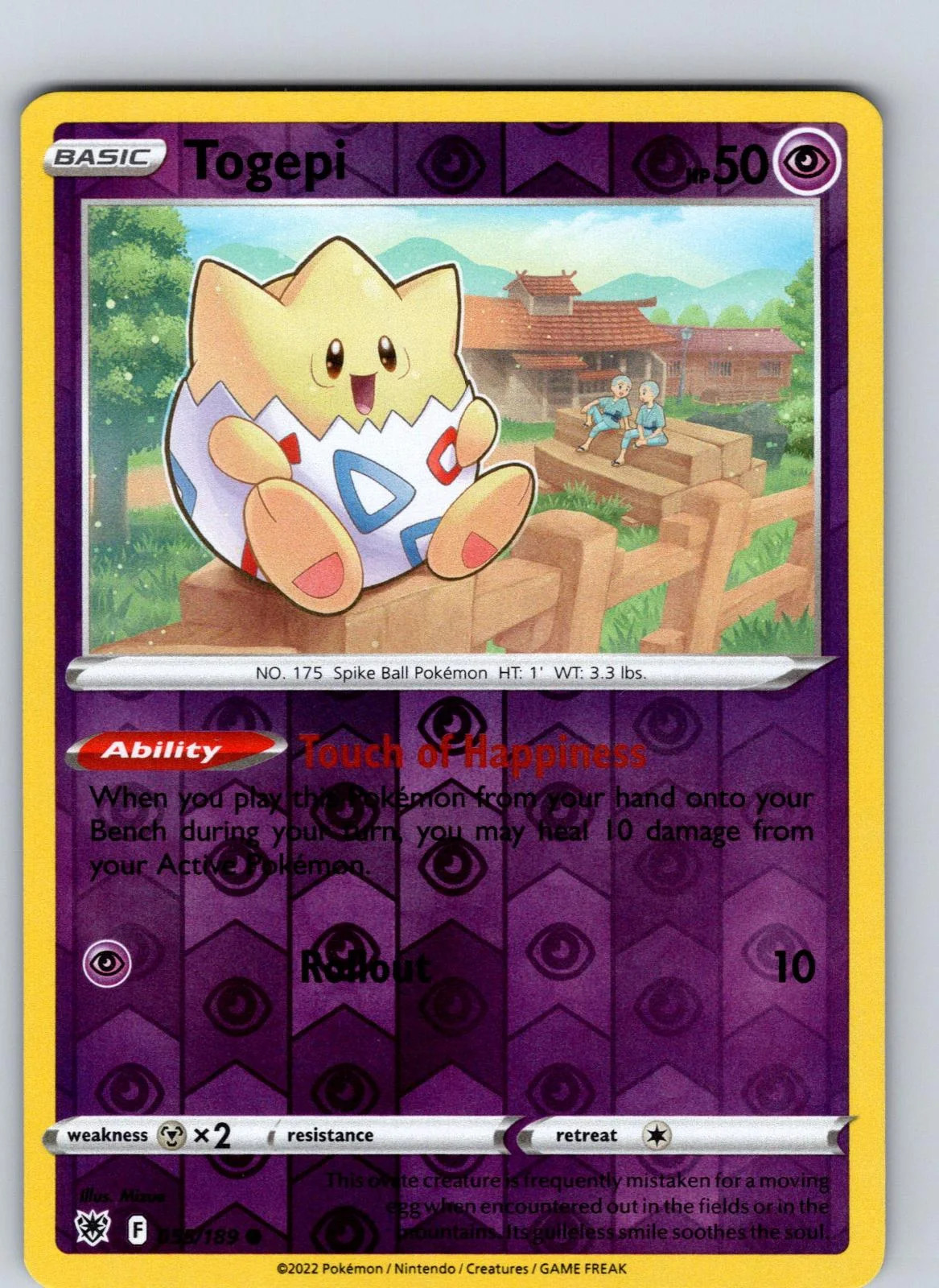 Togepi #055 — Estrelas Radiantes (Reverse Holo)