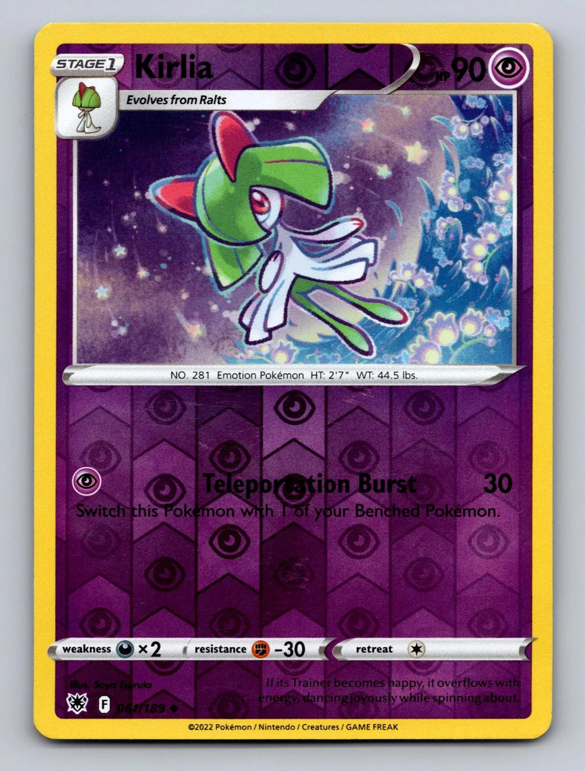 Kirlia #061 — Astres Radieux (Reverse Holo)