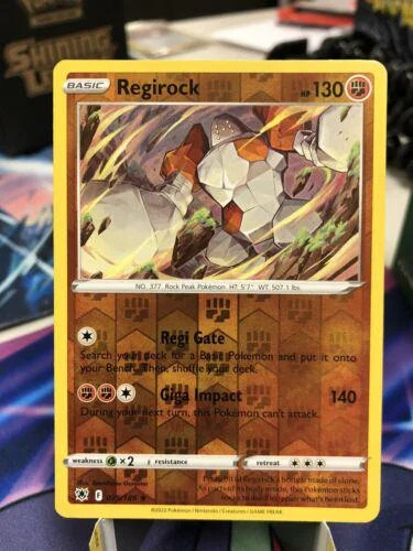 Regirock #075 — Lucentezza Siderale (Reverse Holo)