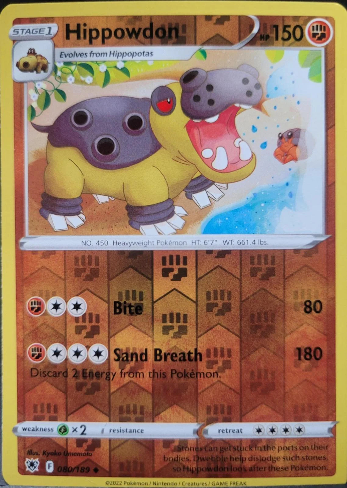 Hippowdon #080 — Lucentezza Siderale (Reverse Holo)
