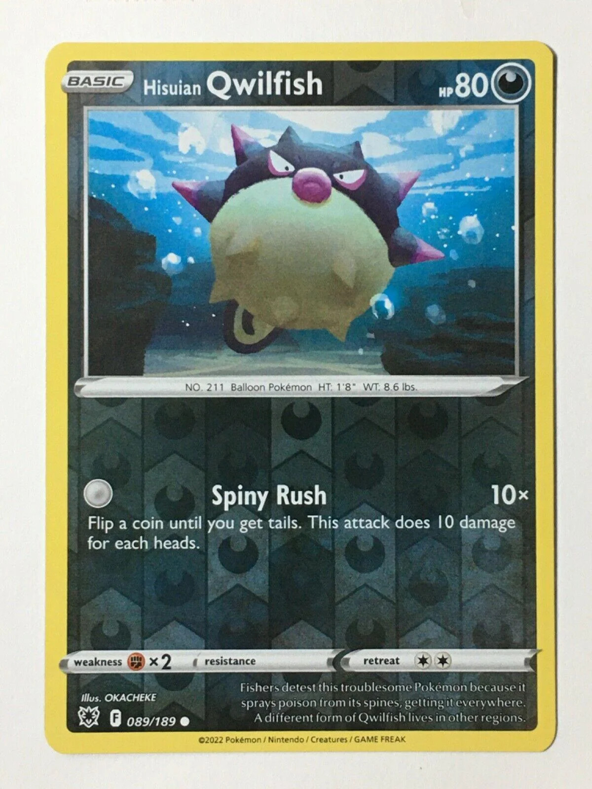 Hisui-Baldorfish #089 — Astralglanz (Reverse Holo)