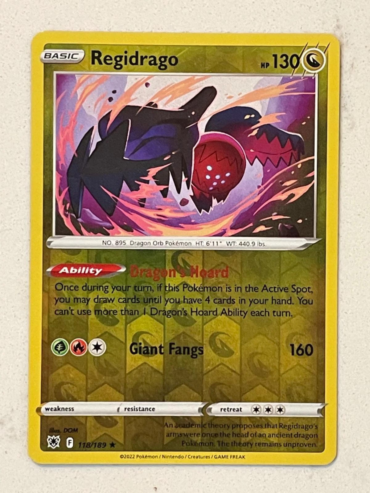 Regidrago #118 — Astres Radieux (Reverse Holo)
