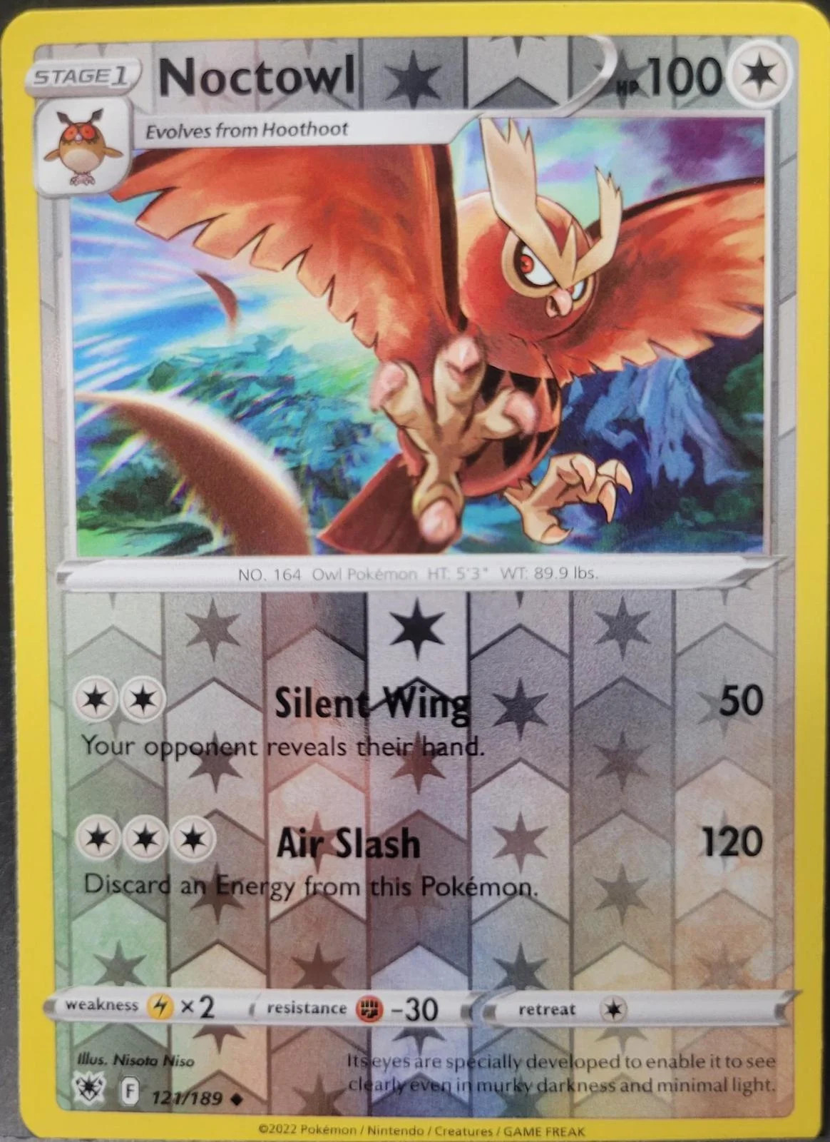 Noctowl #121 — Astral Radiance (Reverse Holo)